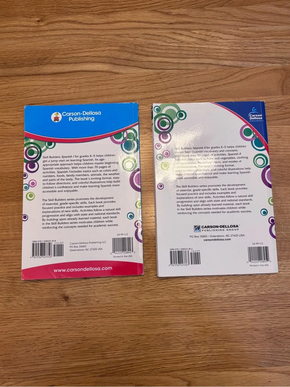 Spanish Skill Builder Books